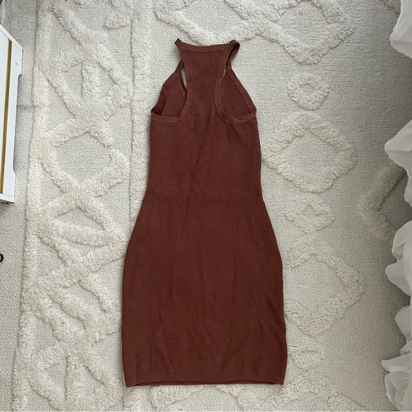 Aritzia Sun•deh Brown Sweater Bodycon Dress - Picture 5 of 6